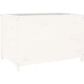 Syfax Hochbeet Weiß 119,5x82,5x78 cm Massivholz Kiefer