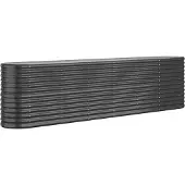 Syfax Hochbeet Verzinkter Stahl 260x40x68 cm Anthrazit