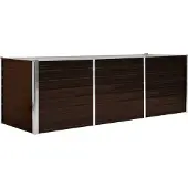Syfax Garten-Hochbeet Braun 240 x 80 x 77 cm Verzinkter Stahl