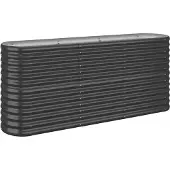 Syfax Hochbeet Verzinkter Stahl 152x40x68 cm Anthrazit