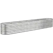 Syfax Hochbeet Verzinkter Stahl 260x40x36 cm Silbern