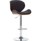 Syfax Barhocker Schwarz Kunstleder höhenverstellbar, ergonomisch, Sitzhöhe 62,5-83,5 cm