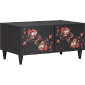 Syfax Couchtisch Mehrfarbig 80 x 50 x 40 cm Massivholz Mango