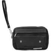 Beltimore Handtasche g45 Beuteltasche aus schwarzem Naturleder 22x15x8 cm