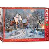 Empireposter 1000 Teile Puzzle Weihnachtliches Landhaus von Dominic Davison