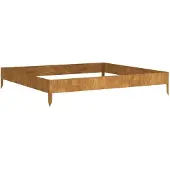 Syfax Hochbeet 100x100x18,5 cm Cortenstahl