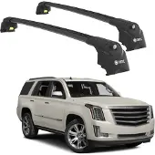 TURTLE DACHTRÄGER AIR-2 , Schwarz CADILLAC ESCALADE GMT K2XL 2015 - 2020 (SUV)