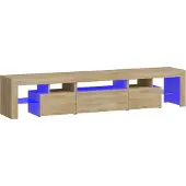Sonstiges TV-Schrank mit LED-Leuchten Sonoma-Eiche 200x36,5x40 cm