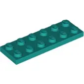 LEGO 2x6 Platte 3795 - 100 Stück Dunkles Türkis
