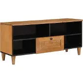 Syfax TV-Schränk 100 x 33 x 46 cm Massivholz Mango
