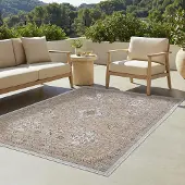 Tapiso Teppich YUCANA Outdoor Braun Balkon UV-beständig 140 x 200 cm