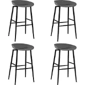Syfax Barhocker 4 Stk. Grau