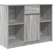Syfax Sideboard mit Schublade Grau Sonoma 101x35x76 cm Holzwerkstoff