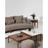 AEA Wohnzimmer 2x Couchtisch Tisch Luxus Design Möbel Braune Tische 2tlg.