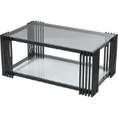 AEA Metall Couchtisch Schwarz Luxus Design Elegantes Möbel Wohnzimmer Couchtische