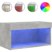 Syfax TV-Schrank mit LED-Leuchten Betongrau 60x30x30 cm
