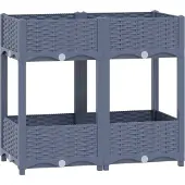 Syfax Hochbeet 80x40x71 cm Polypropylen