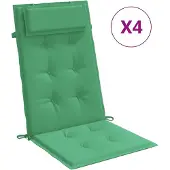 Syfax Hochlehner-Auflagen 4 Stk. Grün Oxford-Gewebe