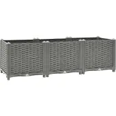 Syfax Hochbeet 120x40x38 cm Polypropylen