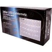 Linder Exclusiv GmbH 240er LED-Lichternetz Lichterkette Kabel Grün Leuchtfarbe Kaltweiß