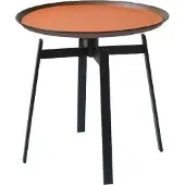 AEA Wohnzimmer Runder Couchtisch orange Stil Moderne Edelstahl Tische Tisch