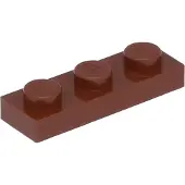 LEGO 1x3 Platte 3623 - 250 Stück Rotbraun