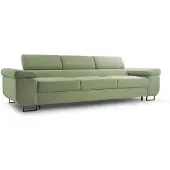 Beautysofa 3-SITZERSOFA mit Schlaffunktion Navio hellgrün