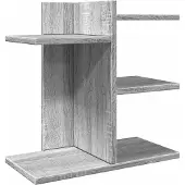 Syfax Schreibtisch-Organizer Grau Sonoma 42x21,5x42 cm Holzwerkstoff