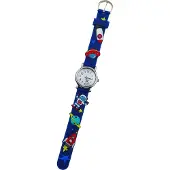 Excellent Analoge Kinderuhr blau – Astronaut