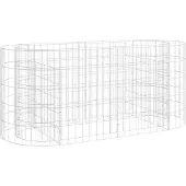 Syfax Gabionen-Hochbeet Verzinktes Eisen 120x50x50 cm