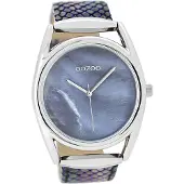 Oozoo Damen Armbanduhr blau Analog Timepieces Lederarmband D2UOC9167A