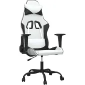 Syfax Gaming-Stuhl Weiß und Schwarz Kunstleder