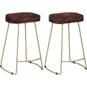Syfax Gavin Barhocker 2 Stk. Massivholz Mango