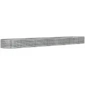 Syfax Hochbeet Verzinkter Stahl 512x80x36 cm Silbern
