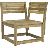 Syfax Garten-Ecksofa 73x73x78 cm Kiefernholz Imprägniert