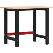 Syfax Werkbank 100x60x81,5 cm Massivholz Buche Rechteckig