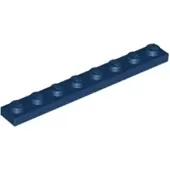 LEGO 1x8 Platte 3460 - 100 Stück Dunkelblau