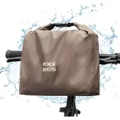 RockBros Fahrradlenkertasche Wassdicht 2,5-4L abnehmbar Tragetasche Braun