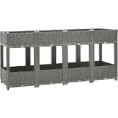 Syfax Hochbeet 160x40x71 cm Polypropylen