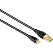 Hama USB Connection, 0,75 m, USB A, USB B, Schwarz