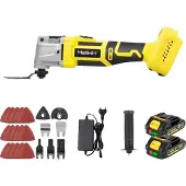 OEM Multifunktionswerkzeug, bürstenloser Motor, einstellbare Geschwindigkeitsstufen, 2 Batterien Set