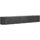 Syfax Hochbeet Verzinkter Stahl 440x80x68 cm Anthrazit