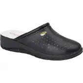 Dek - Damen Clogs, Leder DF2518 (37 EU) (Marineblau)