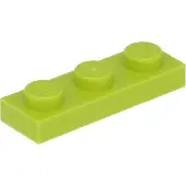 LEGO 1x3 Platte 3623 - 100 Stück Lime