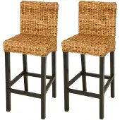 The Living Store Barhocker 2 Stk. Abaca