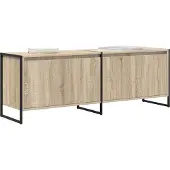 Syfax TV-Schränk Sonoma 140 x 36 x 49,5 cm Holzwerkstoff