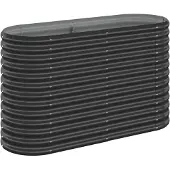 Syfax Hochbeet Verzinkter Stahl 114x40x68 cm Anthrazit