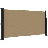 Syfax Seitenmarkise Ausziehbar Taupe 100x500 cm