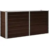 Syfax Garten-Hochbeet Braun 160 x 40 x 77 cm Verzinkter Stahl