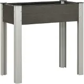 Syfax Garten-Hochbeet 75x40x75 cm WPC Grau